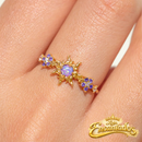 Anel Ajustável Princesa Encantados - Banhado a Ouro 18K