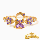 Anel Ajustável Princesa Encantados - Banhado a Ouro 18K