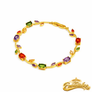 Pulseira & Colar Giratório Princesa Encantados - Banhado Ouro 18K