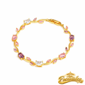 Pulseira Princesa Encantados - Banhada Ouro 18K
