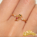 Anel Ajustável Princesa Encantados - Banhado a Ouro 18K