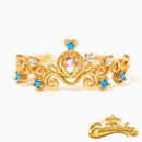 Anel Ajustável Princesa Encantados - Banhado a Ouro 18K