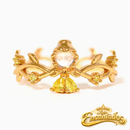Anel Ajustável Princesa Encantados - Banhado a Ouro 18K